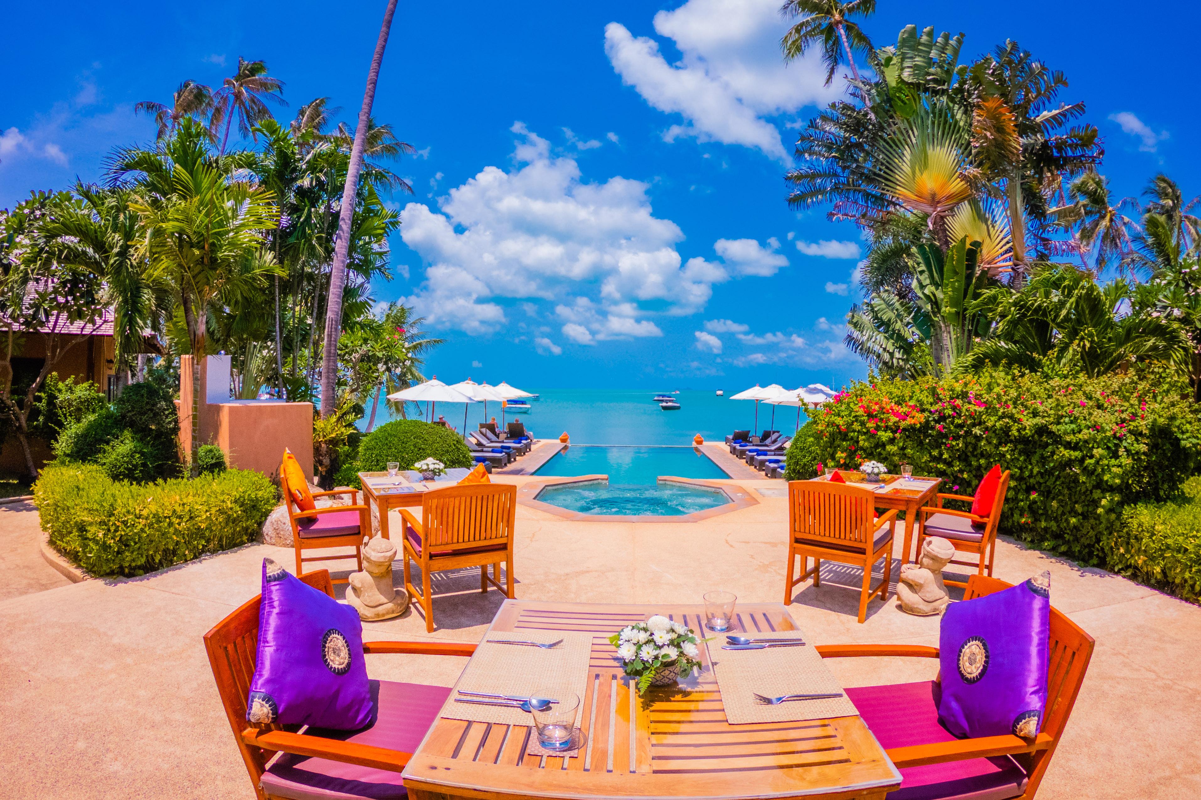 Saboey Resort And Villas Bophut Restoran fotoğraf
